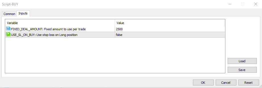 Buy using amount instead of lots - script for MetaTrader 5