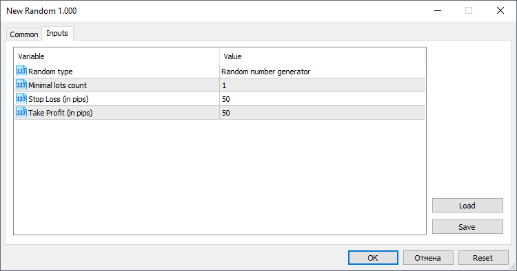 New Random - expert for MetaTrader 5