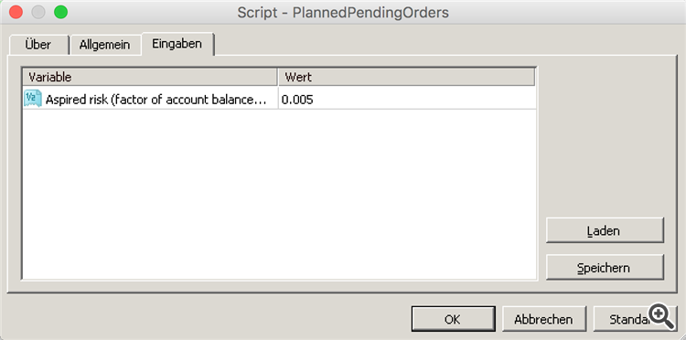 PlannedPendingOrders - script for MetaTrader 4