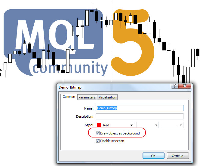 Demo_Create_OBJ_BITMAP_Script - script for MetaTrader 5