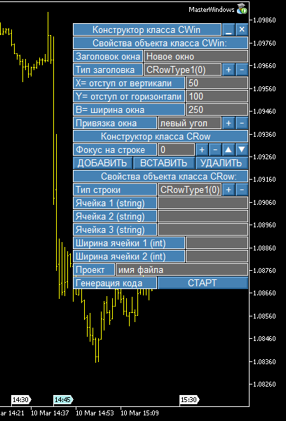 MasterWindows 库 - MetaTrader 4 的库