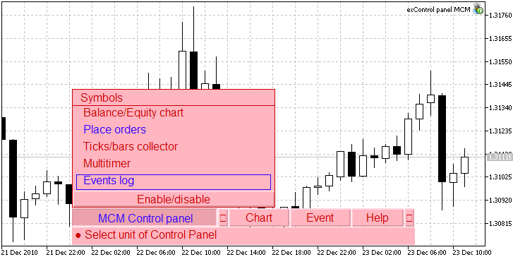 "MCM Control Panel" for Multicurrency Expert Advisors and Indicators - expert for MetaTrader 5