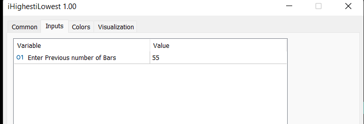 High Low Lines - indicator for MetaTrader 5