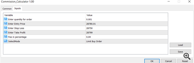 OnTester Commission Calculator - expert for MetaTrader 5
