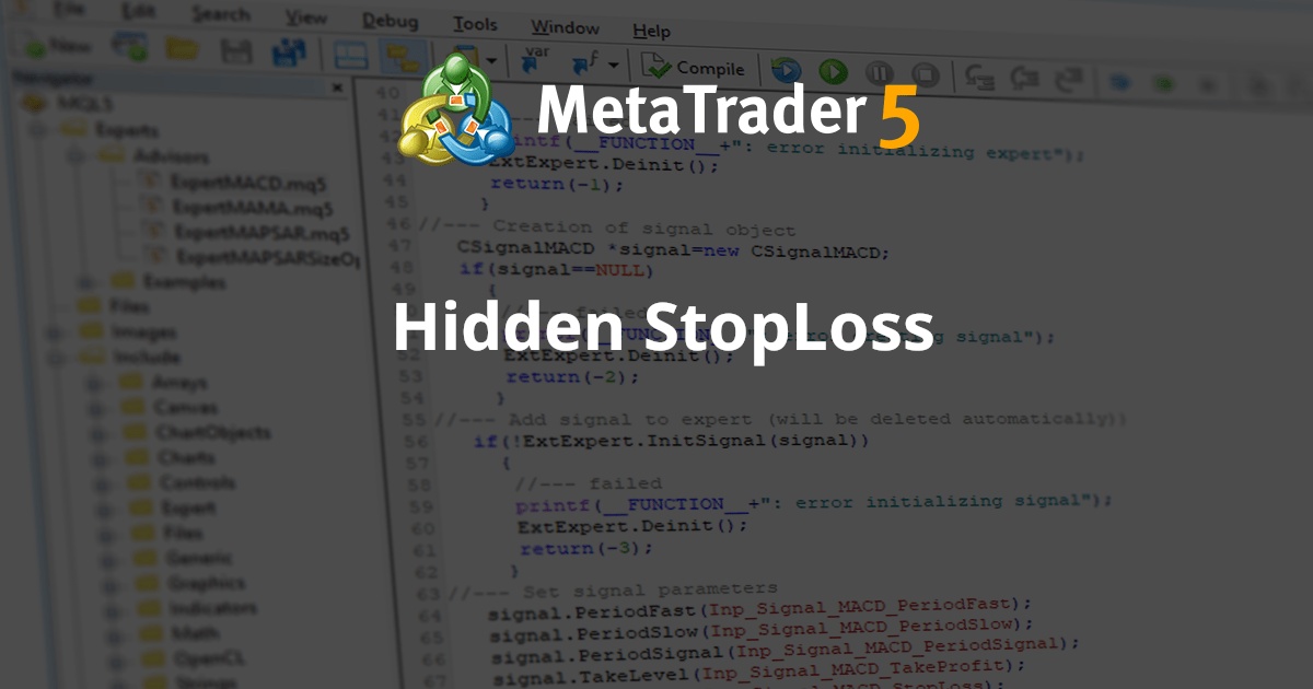 隐藏止损 - MetaTrader 4 库