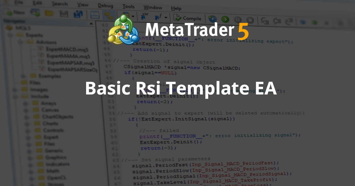 基本 Rsi 模板 EA - MetaTrader 4 专家