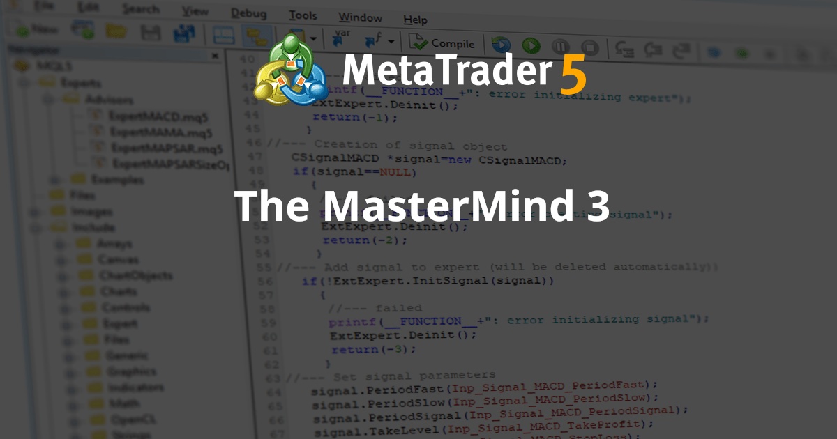 MasterMind 3 - MetaTrader 5 专家