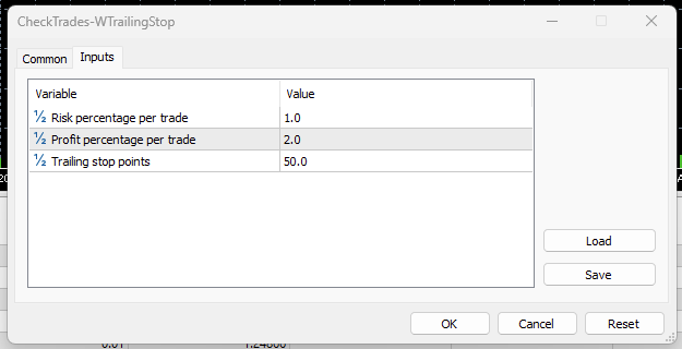 Dynamic Trailing Stop Loss and Profit Target Management - expert for MetaTrader 5