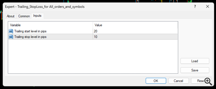 Trailing_StopLoss_for All_orders_and_symbols - expert for MetaTrader 4