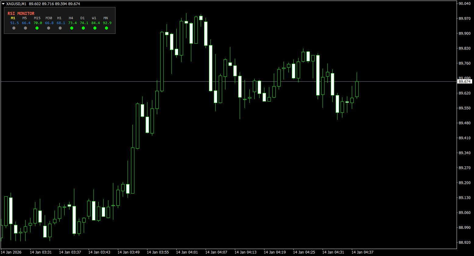 RSI Monitor - indicator for MetaTrader 4