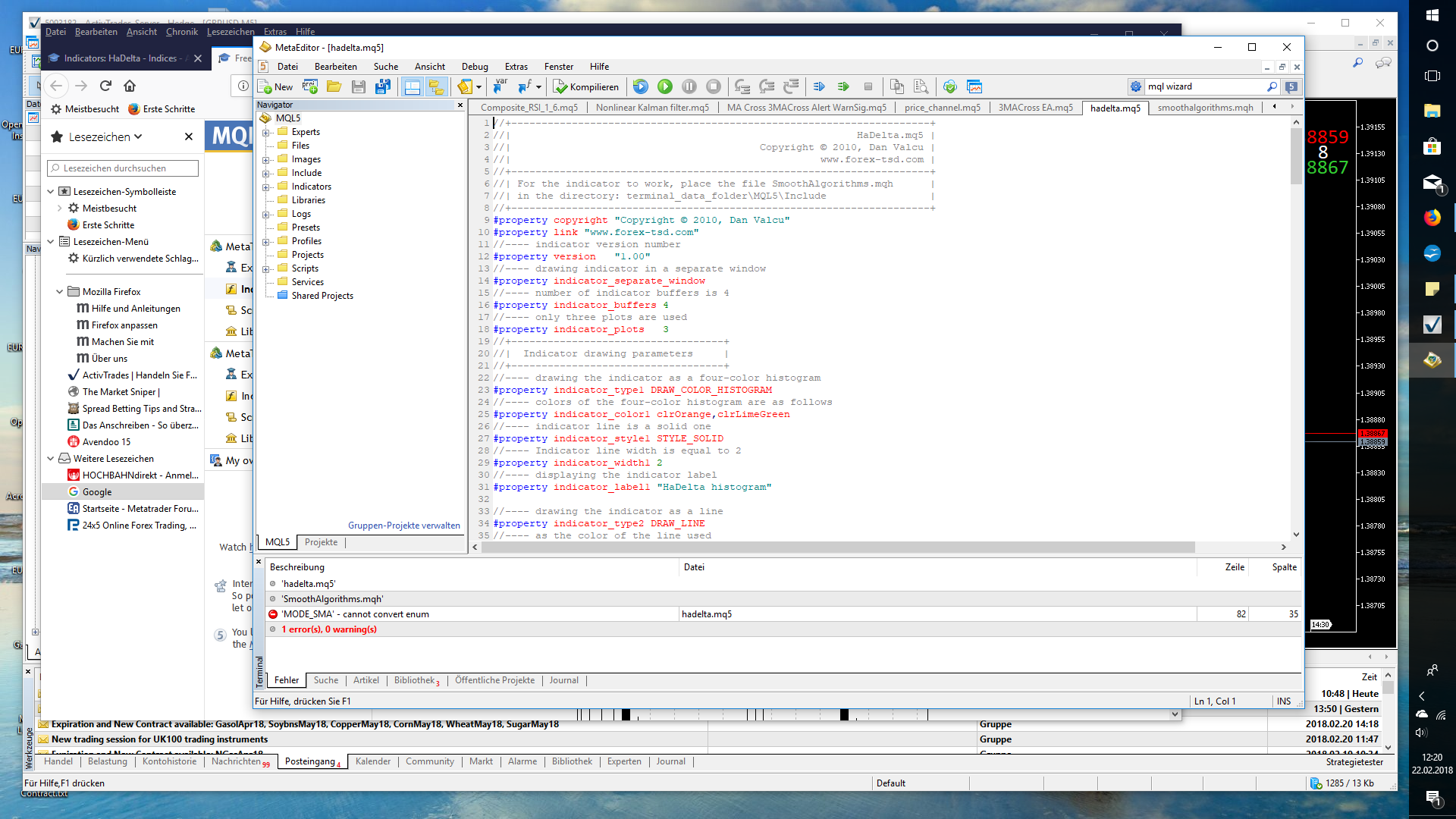 HaDelta - indicator for MetaTrader 5