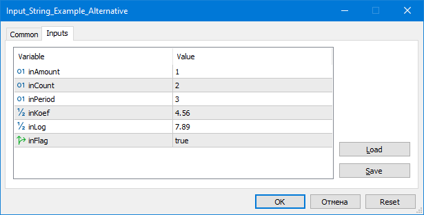 Input_Struct - library for MetaTrader 5
