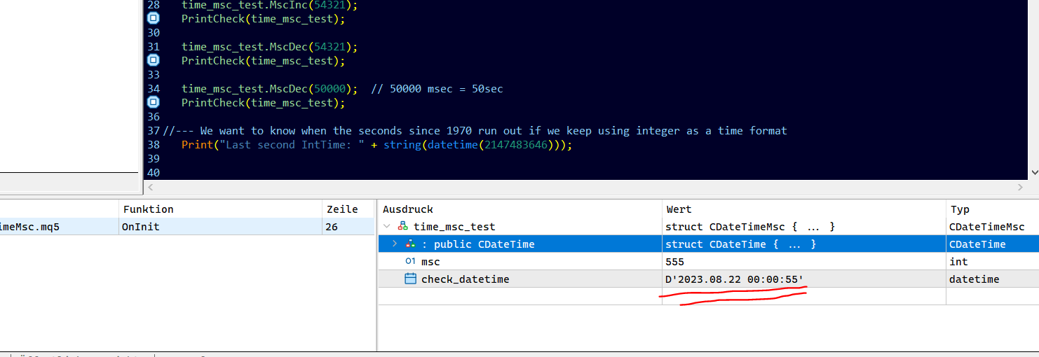 CDatetimeMsc - library for MetaTrader 5