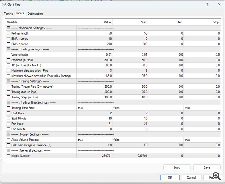KA-Gold Bot - expert for MetaTrader 4