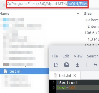 用于处理 INI 文件的函数库。 - MetaTrader 4 库