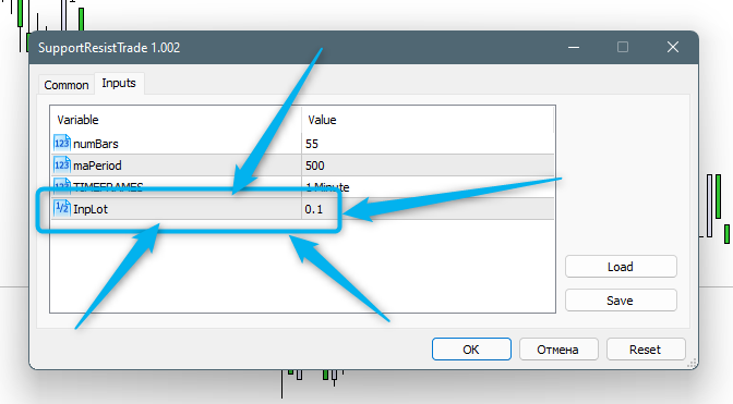 SupportResistTrade - expert for MetaTrader 5