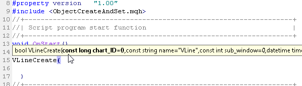 ObjectCreateAndSet - library for MetaTrader 5