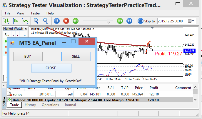 ManualTradeOnStrategyTester - MetaTrader 5 专家