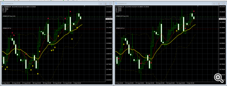 Identical candles - indicator for MetaTrader 4
