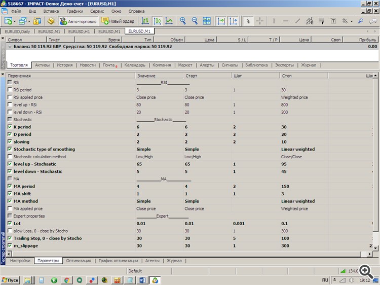 Expert_RSI_Stochastic_MA - expert for MetaTrader 5