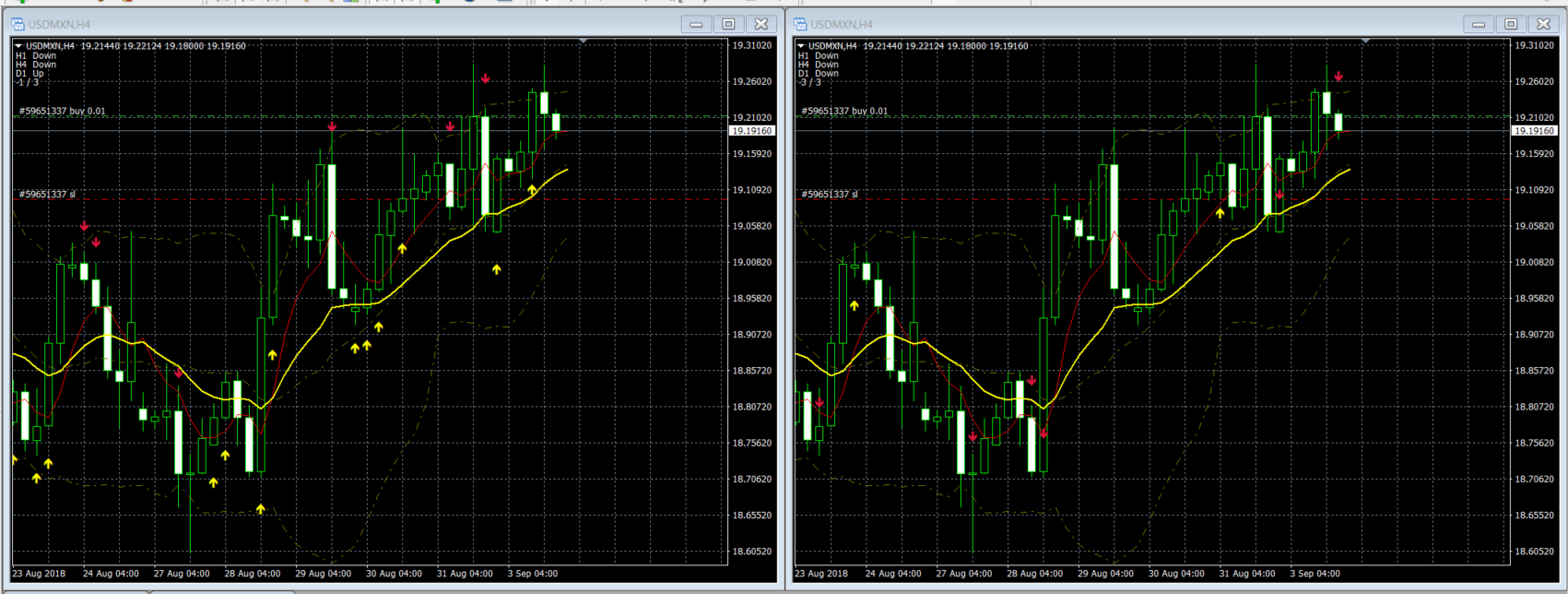 Identical candles - indicator for MetaTrader 4
