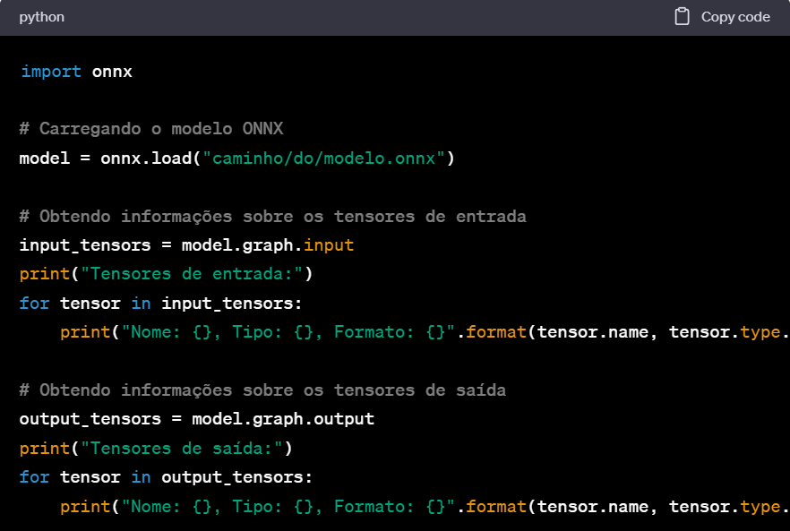 Information about the ONNX model's inputs and outputs - script for MetaTrader 5
