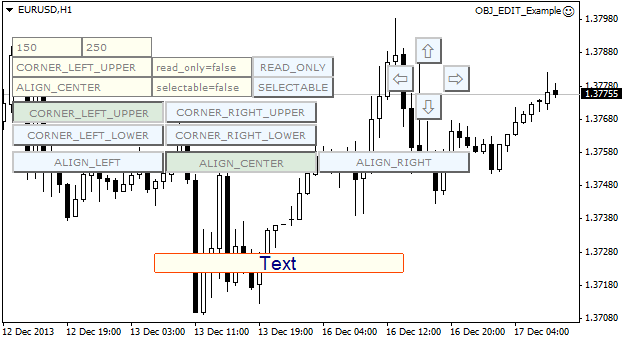 OBJ_EDIT_Example - expert for MetaTrader 4
