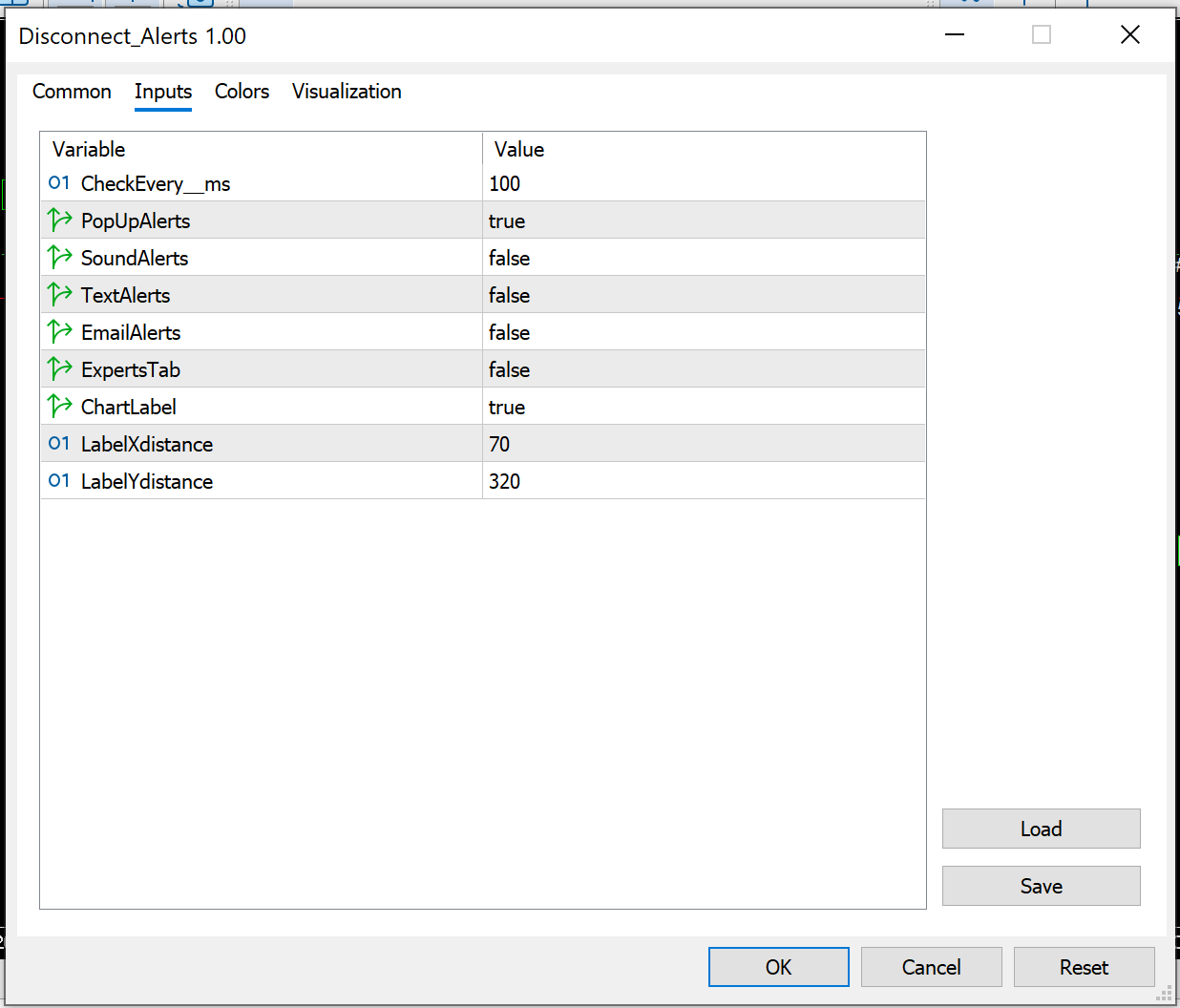Disconnect Alerts for MT5 - indicator for MetaTrader 5