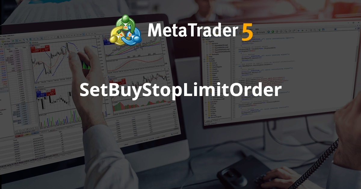 SetBuyStopLimitOrder - MetaTrader 5 脚本