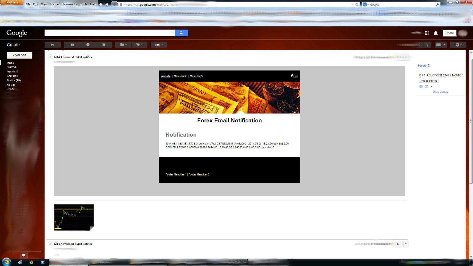 SendAdvancedEmail - library for MetaTrader 4