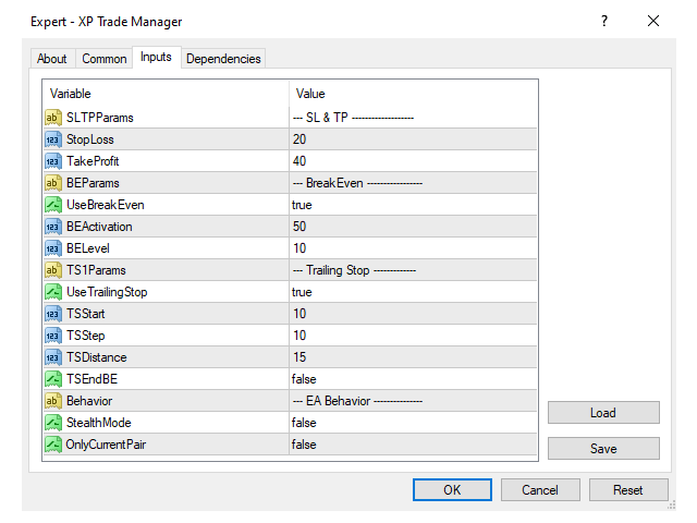XP Forex Trade Manager MT4 - expert for MetaTrader 4