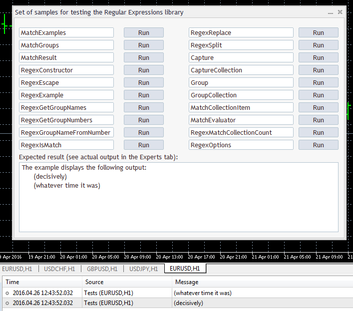 RegularExpressions in MQL5 for working with regular expressions - library for MetaTrader 5