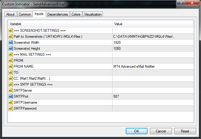SendAdvancedEmail - library for MetaTrader 4