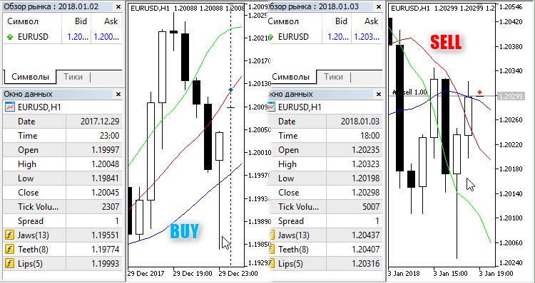 Alligator Simple v1.0 - MetaTrader 5 专家
