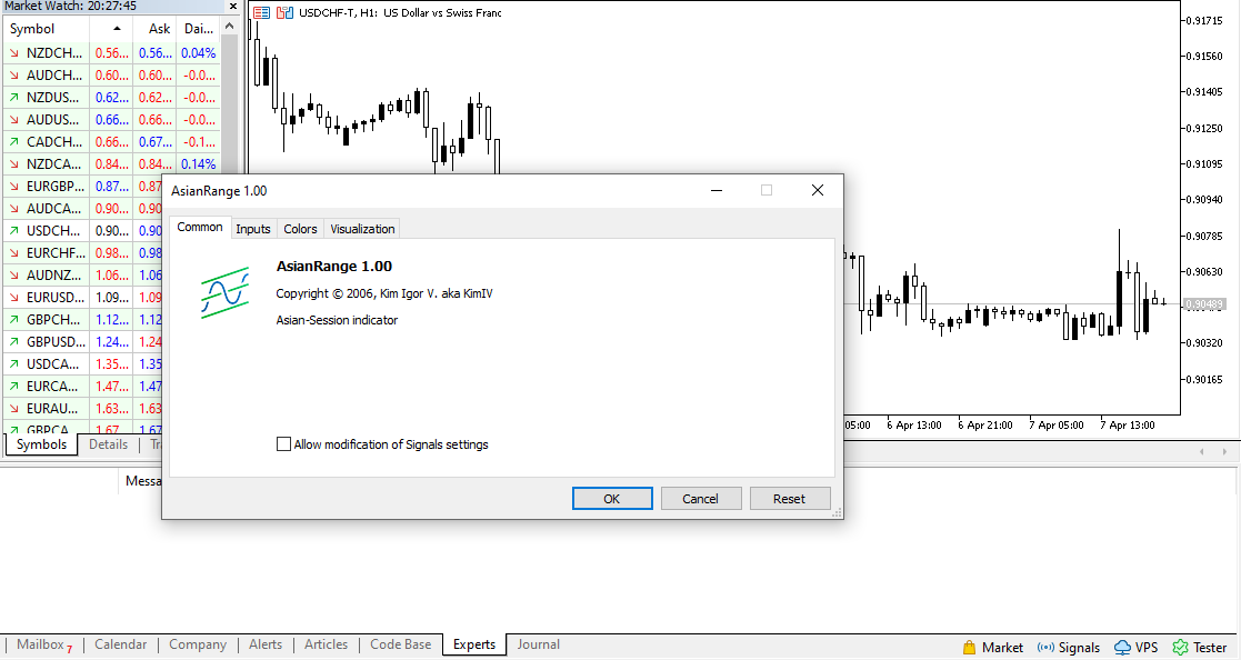Asian Range Highlighter - indicator for MetaTrader 5