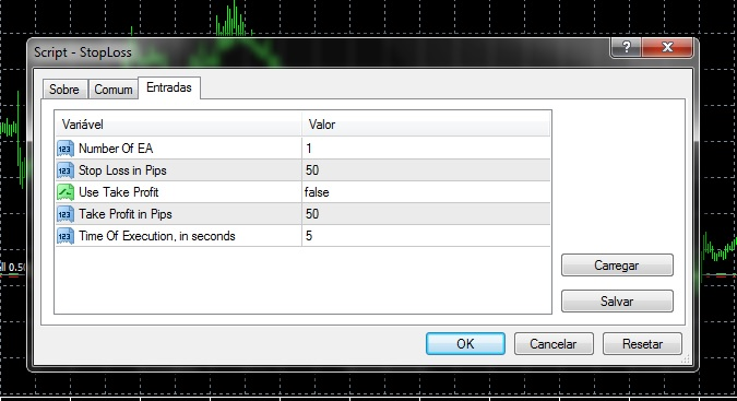 Script to StopLoss and TakeProft in Pips, use your EA Number - script for MetaTrader 4