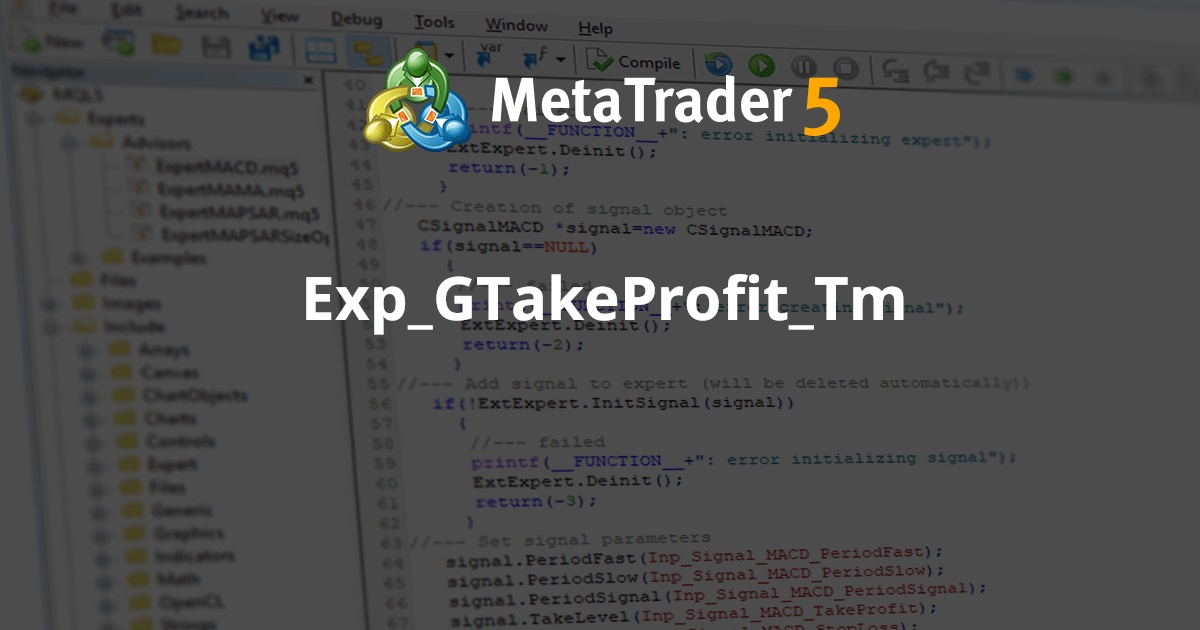 Exp_GTakeProfit_Tm - MetaTrader 5 专家