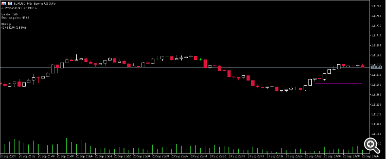 Position Risk Calculation Tool - indicator for MetaTrader 5