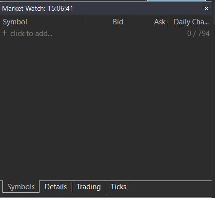 Clean Market Watch -  Removes All Symbols In the Market Watch Windows In One Go - script for MetaTrader 5