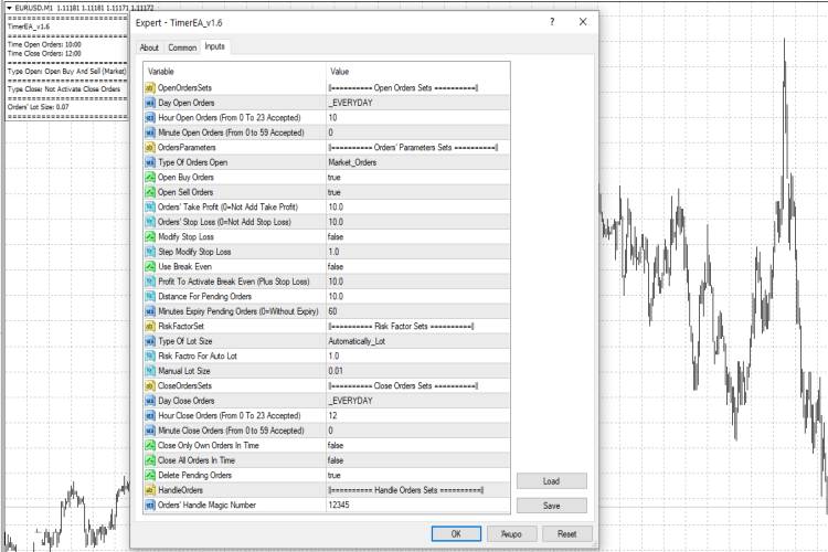 TimerEA - MetaTrader 4 专家