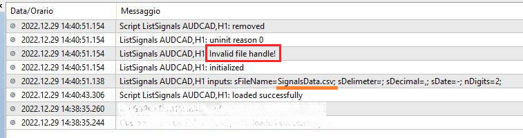 Listing all MT4 Signals' properties to a CSV file - script for MetaTrader 4