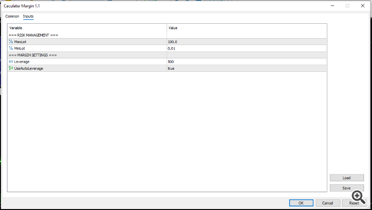 Caculater Margin - expert for MetaTrader 5