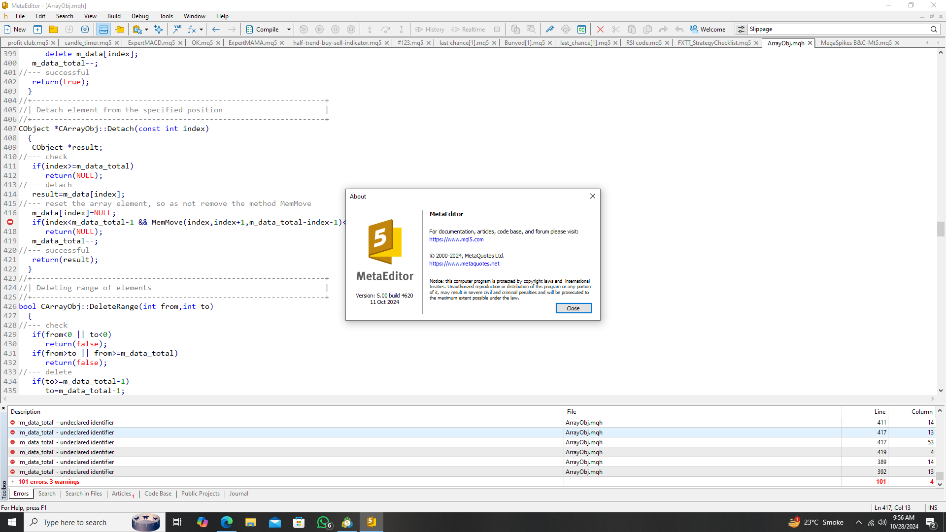Strategy Checklist - indicator for MetaTrader 5