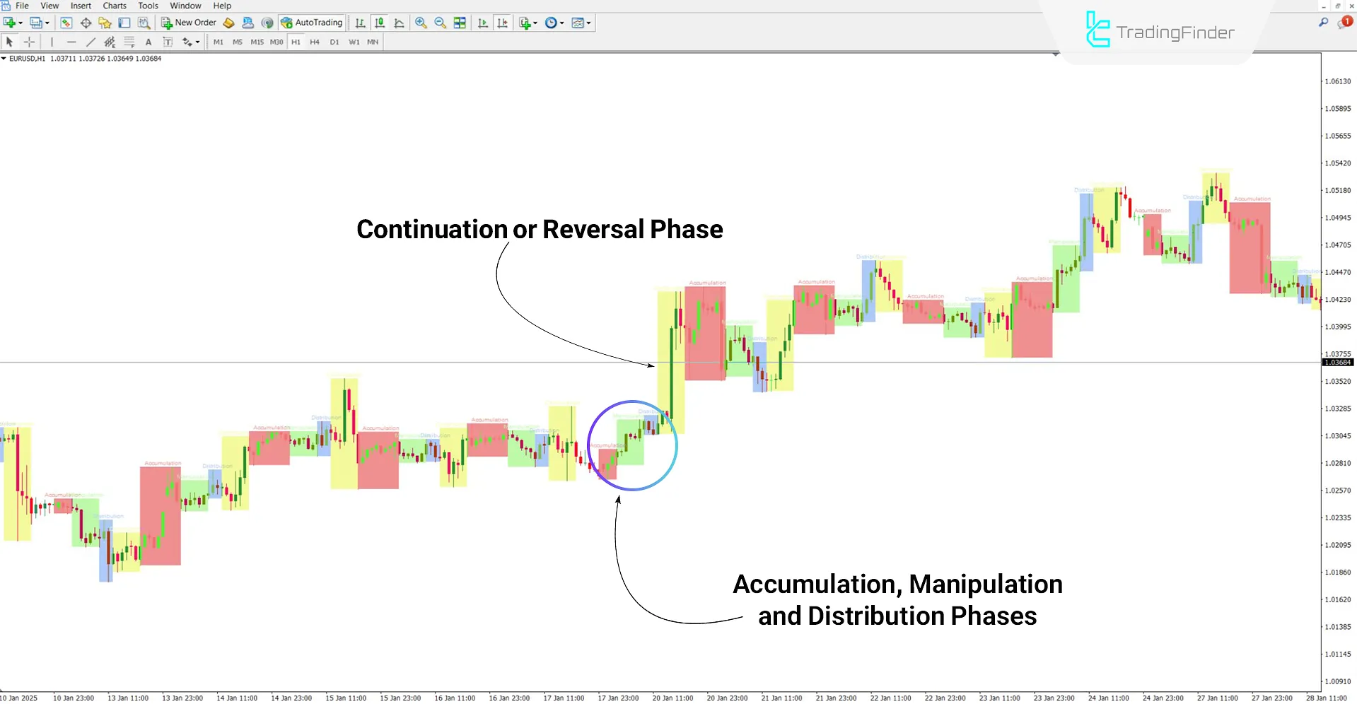 AMDX/XAMD Sessions Indicator in Bullish Trend