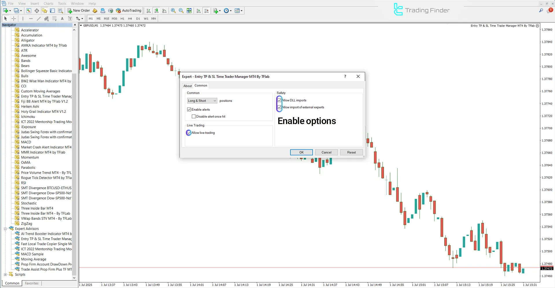 EA Setup Configuration