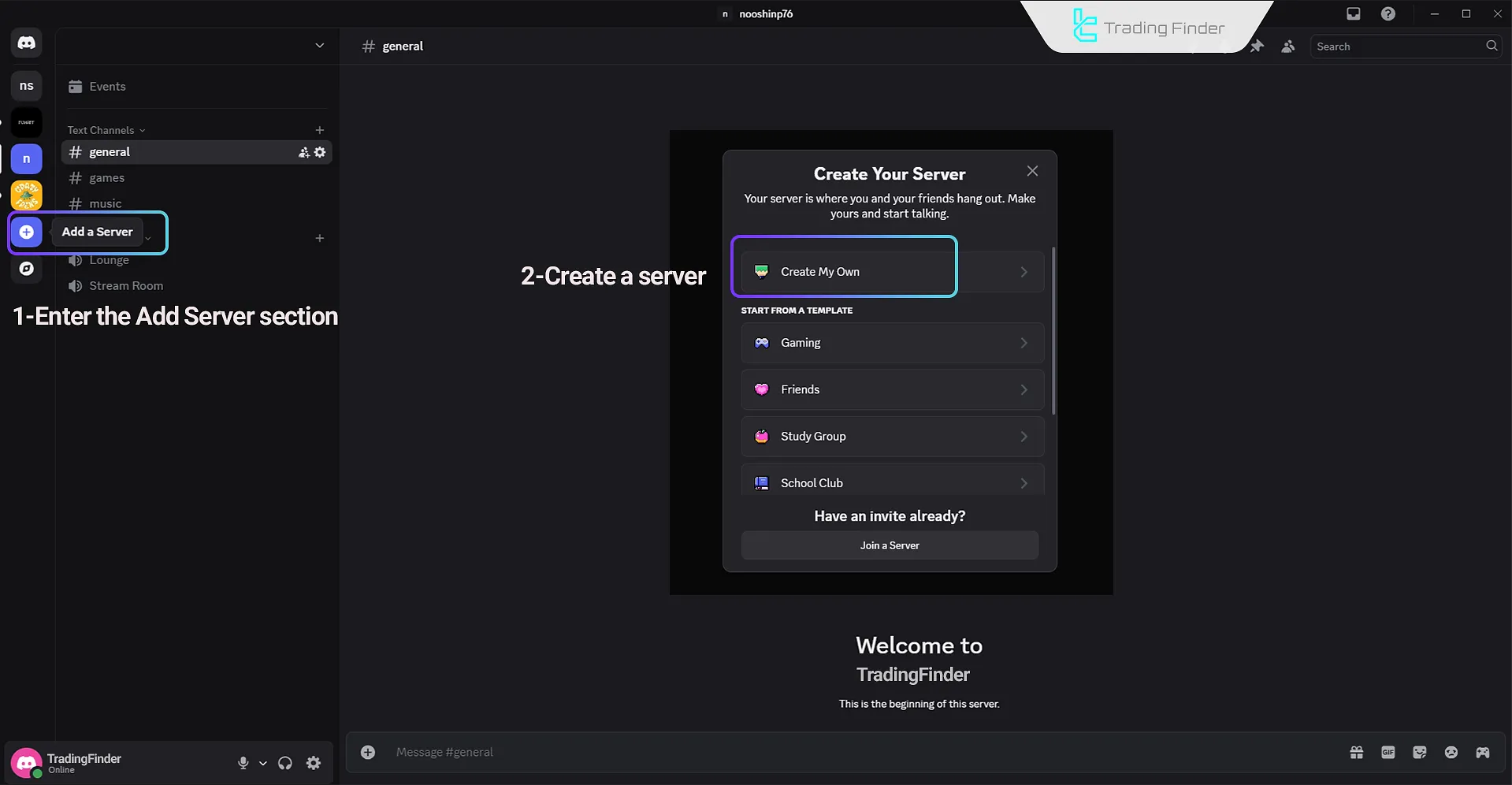 Creating an account for EZ To Discord Signals Provider