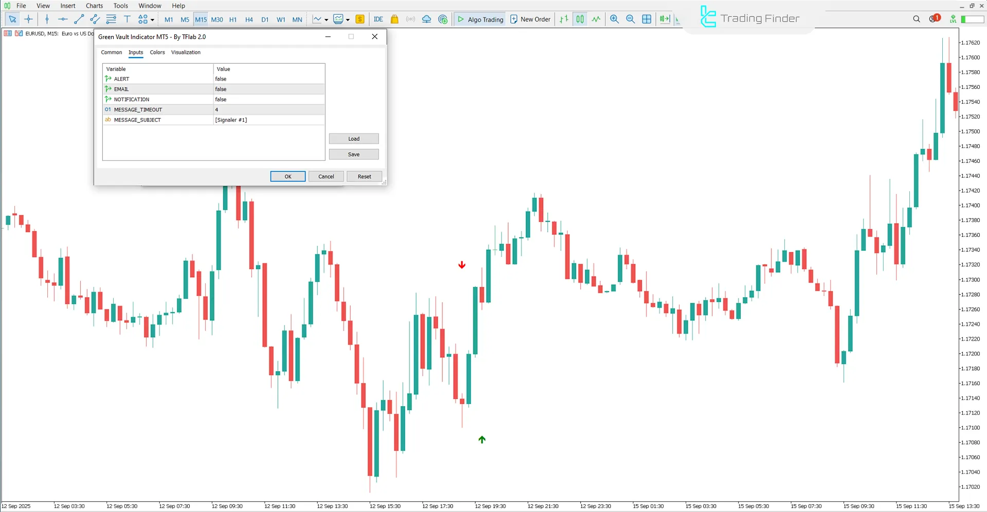 Green Vault Indicator Settings
