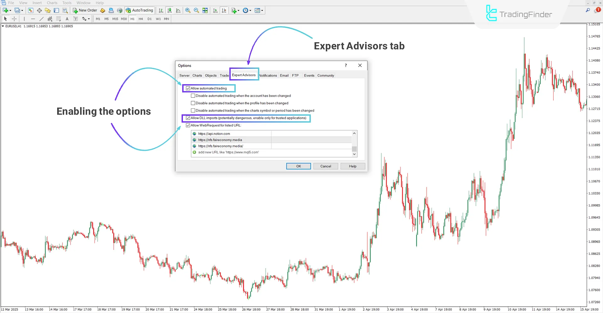 Enabling the "DLL" option