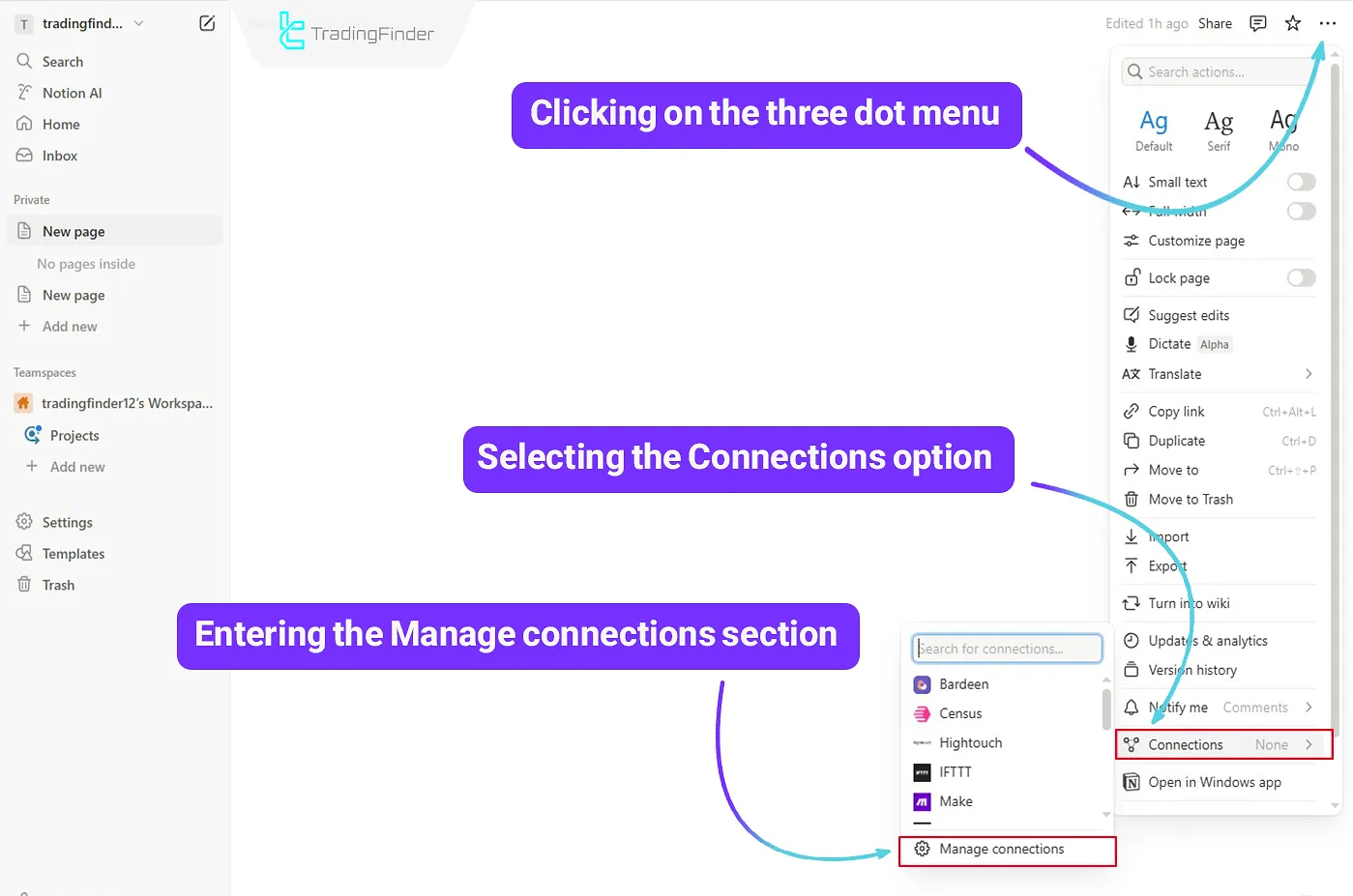 Accessing Connections