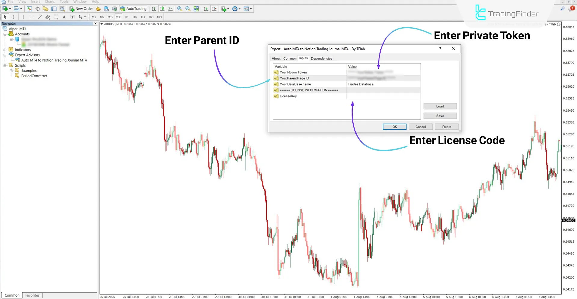 Setting up the MT4 Trading Journal Logging Expert for Notion